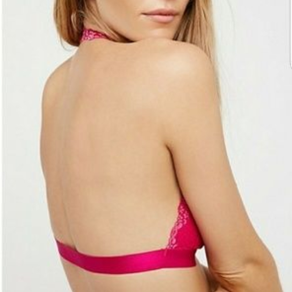 1. 🆕 Free People Intimately Elle Lace Halter Bra - Picture 3 of 7